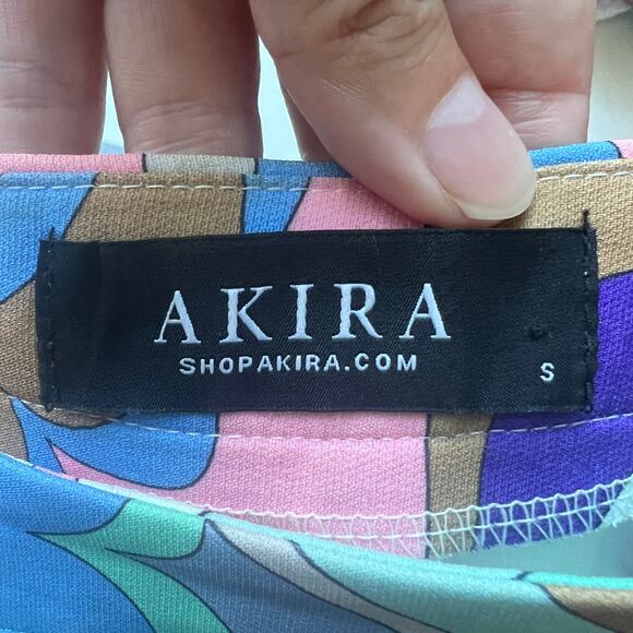 Akira Abstract Printed Wide Leg Pants Size S - Picture 4 of 5